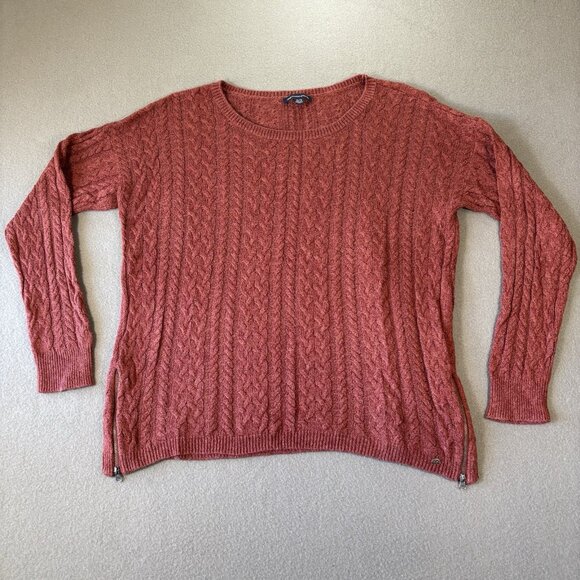 American Eagle Womens Cable Knit Sweater Cozy Cottagecore Preppy Casual Fall XL - Picture 1 of 16